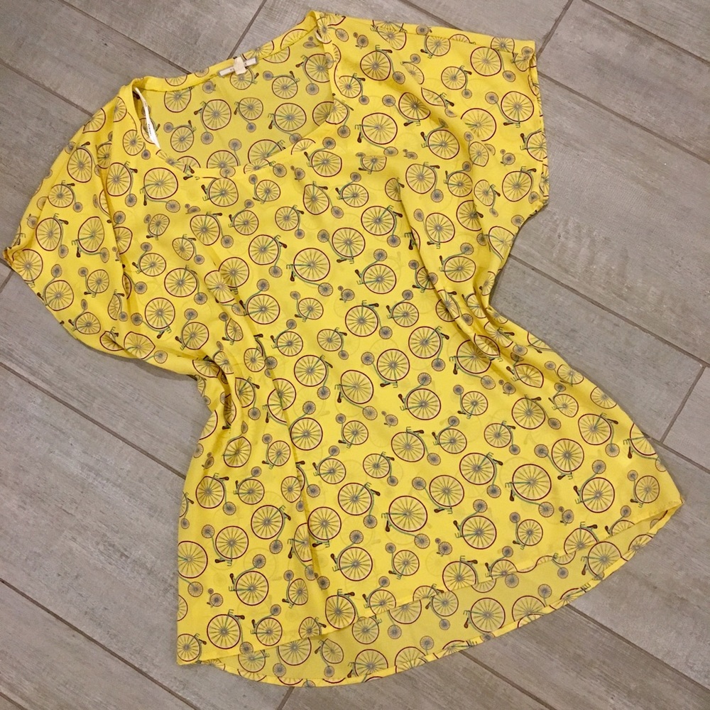 Cute bicycle printed top